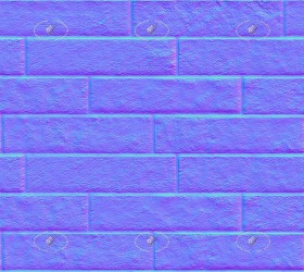 Textures   -   ARCHITECTURE   -   BRICKS   -   Facing Bricks   -   Rustic  - Rustic facing bricks texture seamless 21267 - Normal