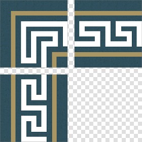 Textures   -   ARCHITECTURE   -   TILES INTERIOR   -   Cement - Encaustic   -  Victorian - Greek border tiles cement floor texture seamless 13878