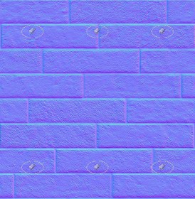 Textures   -   ARCHITECTURE   -   BRICKS   -   Facing Bricks   -   Rustic  - Rustic facing bricks texture seamless 21268 - Normal