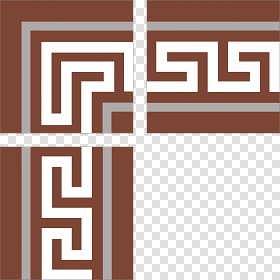 Textures   -   ARCHITECTURE   -   TILES INTERIOR   -   Cement - Encaustic   -  Victorian - Greek border tiles cement floor texture seamless 13881