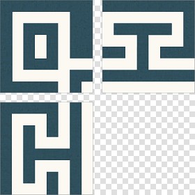 Textures   -   ARCHITECTURE   -   TILES INTERIOR   -   Cement - Encaustic   -   Victorian  - Greek border tiles cement floor texture seamless 13883 (seamless)