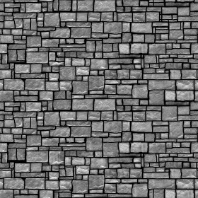 Textures   -   ARCHITECTURE   -   STONES WALLS   -   Claddings stone   -   Exterior  - Wall cladding stone mixed size seamless 07966 - Bump