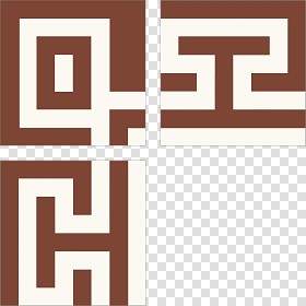 Textures   -   ARCHITECTURE   -   TILES INTERIOR   -   Cement - Encaustic   -  Victorian - Greek border tiles cement floor texture seamless 13885