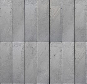 Textures   -   MATERIALS   -   METALS   -  Facades claddings - Galvanised steel metal facade cladding texture seamless 10326