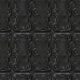 Textures   -   MATERIALS   -   METALS   -  Plates - Black iron metal plate texture seamless 10813