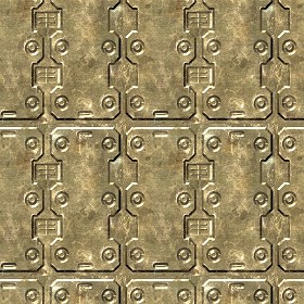 Textures   -   MATERIALS   -   METALS   -   Plates  - Brass metal plate texture seamless 10814 (seamless)