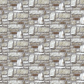 Textures   -   ARCHITECTURE   -   STONES WALLS   -   Claddings stone   -  Exterior - Wall cladding stone mixed size seamless 07984