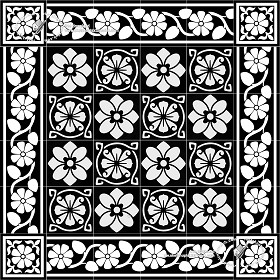 Textures   -   ARCHITECTURE   -   TILES INTERIOR   -   Cement - Encaustic   -   Victorian  - Victorian cement floor tile texture seamless 19304 (seamless)