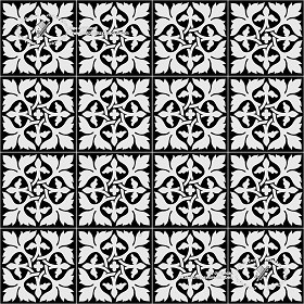Textures   -   ARCHITECTURE   -   TILES INTERIOR   -   Cement - Encaustic   -  Victorian - Victorian cement floor tile texture seamless 19313