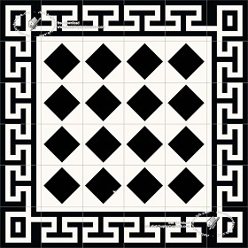 Textures   -   ARCHITECTURE   -   TILES INTERIOR   -   Cement - Encaustic   -  Victorian - Victorian cement floor tile texture seamless 19325