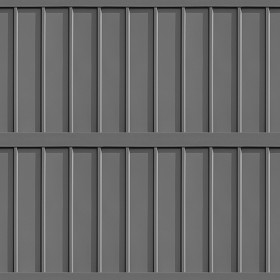 Textures   -   MATERIALS   -   METALS   -   Facades claddings  - Grey metal facade cladding texture seamless 10369 (seamless)
