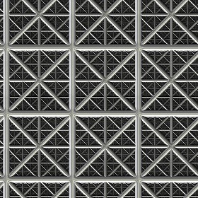 Textures   -   MATERIALS   -   METALS   -  Facades claddings - Steel metal facade cladding texture seamless 10383