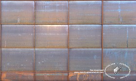 Textures   -   MATERIALS   -   METALS   -  Facades claddings - Dirt rusty metal facade cladding 18219