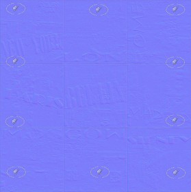 Textures   -   ARCHITECTURE   -   TILES INTERIOR   -   Design Industry  - Graffiti urban style square tile texture seamless 14040 - Normal