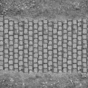Textures   -   ARCHITECTURE   -   PAVING OUTDOOR   -   Parks Paving  - Park cobblestone paving texture seamless 18661 - Displacement