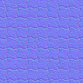 Textures   -   ARCHITECTURE   -   PAVING OUTDOOR   -   Concrete   -   Blocks regular  - Paving concrete regular block texture seamless 05626 - Normal