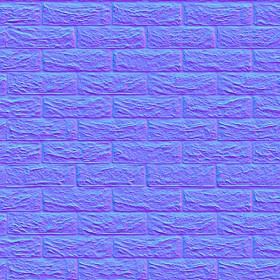 Textures   -   ARCHITECTURE   -   BRICKS   -   Facing Bricks   -   Rustic  - Rustic bricks texture seamless 00174 - Normal