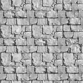 Textures   -   ARCHITECTURE   -   STONES WALLS   -   Stone blocks  - Wall stone with regular blocks texture seamless 08293 - Bump