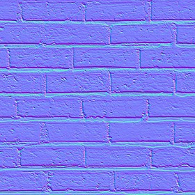 Textures   -   ARCHITECTURE   -   BRICKS   -   White Bricks  - White bricks texture seamless 00490 - Normal