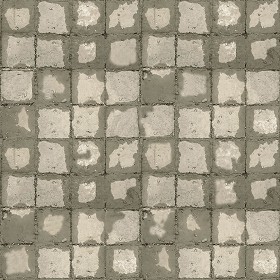 Textures   -   ARCHITECTURE   -   PAVING OUTDOOR   -   Concrete   -   Blocks damaged  - Concrete paving outdoor damaged texture seamless 05489 (seamless)