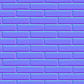 Textures   -   ARCHITECTURE   -   BRICKS   -   Facing Bricks   -   Smooth  - Facing smooth bricks texture seamless 00259 - Normal