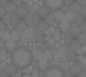 Textures   -   ARCHITECTURE   -   TILES INTERIOR   -   Hexagonal mixed  - Hexagonal tile texture seamless 16874 - Displacement