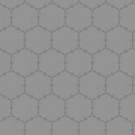 Textures   -   ARCHITECTURE   -   TILES INTERIOR   -   Marble tiles   -   Marble geometric patterns  - Hexagonal white marble tile texture seamless 1 21127 - Displacement