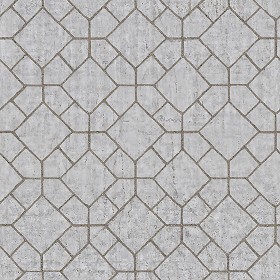 Textures   -   ARCHITECTURE   -   PAVING OUTDOOR   -   Concrete   -  Blocks mixed - Paving concrete mixed size texture seamless 05571