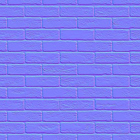 Textures   -   ARCHITECTURE   -   BRICKS   -   Facing Bricks   -   Rustic  - Rustic brick texture seamless 00183 - Normal