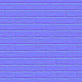 Textures   -   ARCHITECTURE   -   BRICKS   -   Facing Bricks   -   Rustic  - Rustic brick texture seamless 00183 - Normal