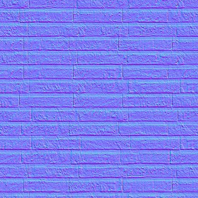 Textures   -   ARCHITECTURE   -   WALLS TILE OUTSIDE  - Wall cladding bricks PBR texture seamless 21459 - Normal