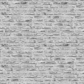 Textures   -   ARCHITECTURE   -   BRICKS   -   White Bricks  - White bricks texture seamless 00499 - Displacement