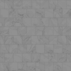 Textures   -   ARCHITECTURE   -   TILES INTERIOR   -   Marble tiles   -   White  - Carrara marble floor PBR texture seamless 22065 - Displacement