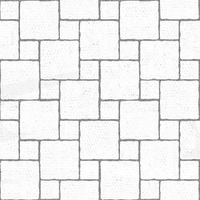 Textures   -   ARCHITECTURE   -   PAVING OUTDOOR   -   Concrete   -   Blocks regular  - Paving outdoor concrete regular block texture seamless 05725 - Bump