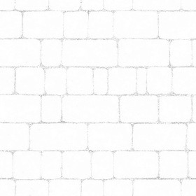 Textures   -   ARCHITECTURE   -   ROADS   -   Paving streets   -   Cobblestone  - Street paving cobblestone texture seamless 07432 - Ambient occlusion