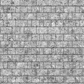Textures   -   ARCHITECTURE   -   STONES WALLS   -   Stone blocks  - Wall stone with regular blocks texture seamless 08391 - Bump