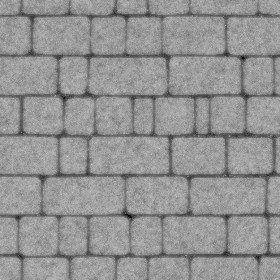 Textures   -   ARCHITECTURE   -   ROADS   -   Paving streets   -   Cobblestone  - Street paving cobblestone texture seamless 07433 - Displacement