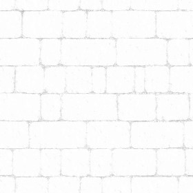 Textures   -   ARCHITECTURE   -   ROADS   -   Paving streets   -   Cobblestone  - Street porfido paving cobblestone texture seamless 07434 - Ambient occlusion