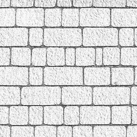 Textures   -   ARCHITECTURE   -   ROADS   -   Paving streets   -   Cobblestone  - Street porfido paving cobblestone texture seamless 07434 - Bump