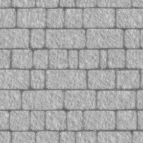 Textures   -   ARCHITECTURE   -   ROADS   -   Paving streets   -   Cobblestone  - Street porfido paving cobblestone texture seamless 07434 - Displacement