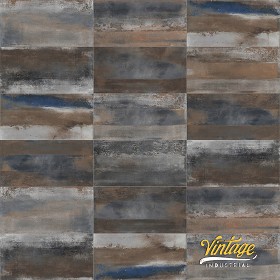 Textures   -   ARCHITECTURE   -   TILES INTERIOR   -  Design Industry - Tiles metal effect pbr texture seamless 22338