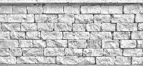 Textures   -   ARCHITECTURE   -   STONES WALLS   -   Stone blocks  - Wall stone blocks horizontal seamless 20476 - Bump