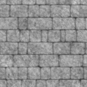 Textures   -   ARCHITECTURE   -   ROADS   -   Paving streets   -   Cobblestone  - Street paving cobblestone texture seamless 07436 - Displacement