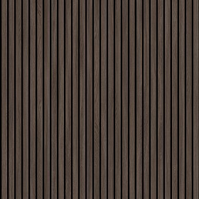 Textures   -   ARCHITECTURE   -   WOOD   -  Wood panels - walnut wooden slats pbr texture seamless 22236