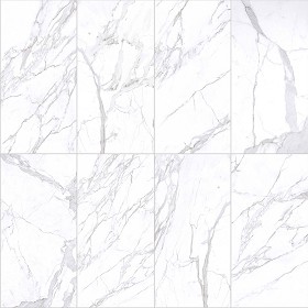 Textures   -   ARCHITECTURE   -   TILES INTERIOR   -   Marble tiles   -  White - Calacatta marble tiles PBR texture seamless 22258