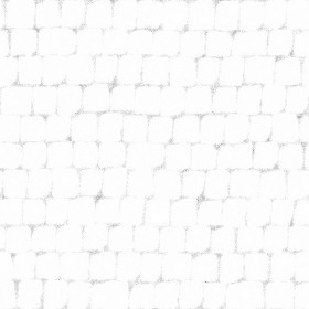 Textures   -   ARCHITECTURE   -   ROADS   -   Paving streets   -   Cobblestone  - Street paving cobblestone texture seamless 07437 - Ambient occlusion