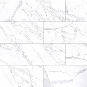 Textures   -   ARCHITECTURE   -   TILES INTERIOR   -   Marble tiles   -   White  - Calacatta marble tiles PBR texture seamless 22259 (seamless)