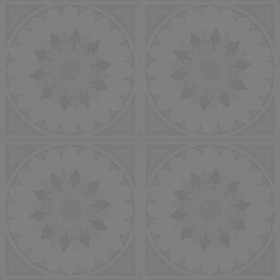 Textures   -   ARCHITECTURE   -   WOOD FLOORS   -   Decorated  - decorated floral parquet texture seamless 21426 - Displacement