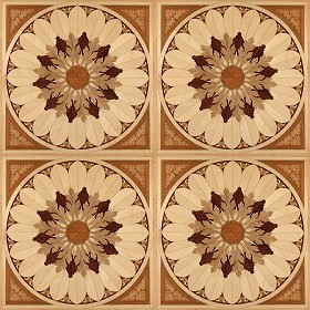 Textures   -   ARCHITECTURE   -   WOOD FLOORS   -   Decorated  - decorated floral parquet texture seamless 21426