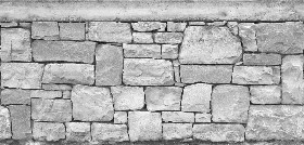 Textures   -   ARCHITECTURE   -   STONES WALLS   -   Stone blocks  - Wall stone blocks horizontal seamless 20496 - Bump